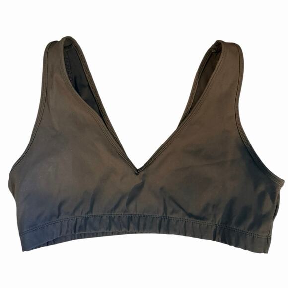 We Wore What Black V-neck Bra, Bralette Large - Picture 3 of 6